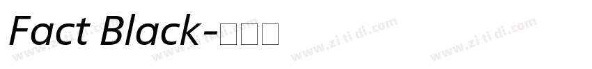 Fact Black字体转换
